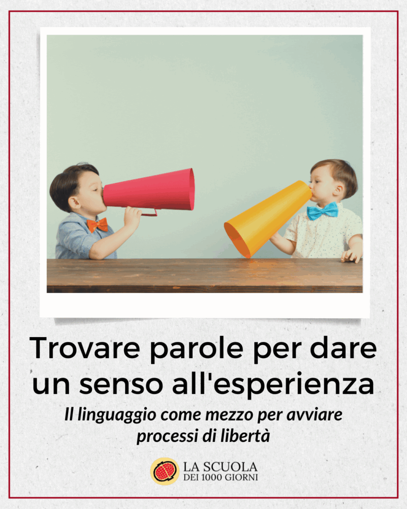 Trovare parole per dare un senso all'esperienza - Ottobre 2025 - online
